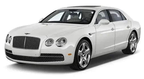 Luxury SUV limousine for airport transfer service.