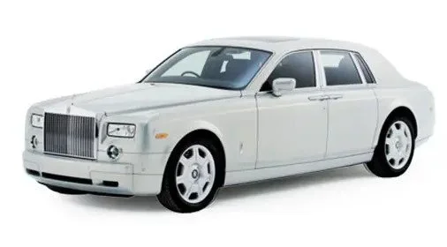 White luxury limousine available for hire service